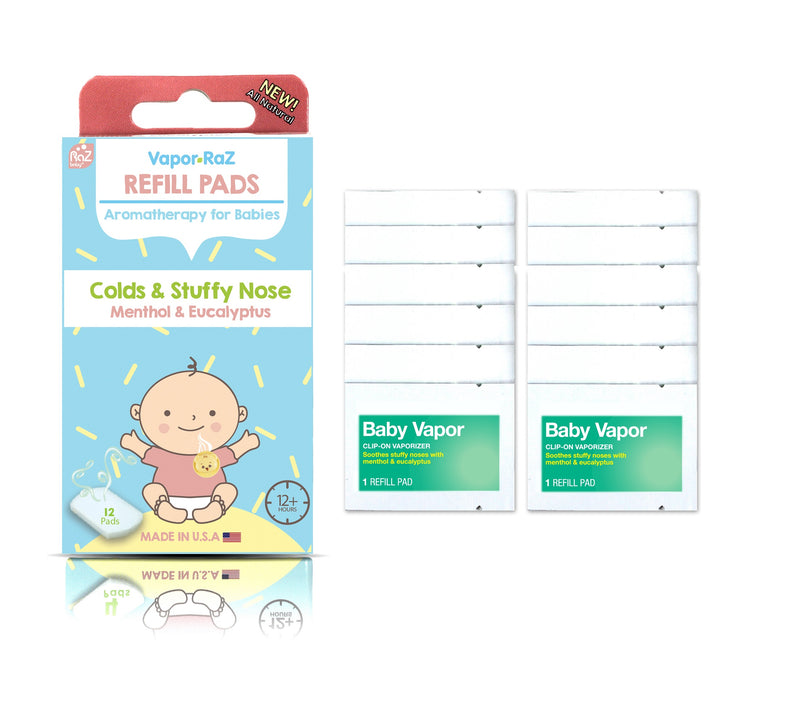 Vapor-RaZ Menthol & Eucalyptus Refill Pads - Cough & Cold Relief