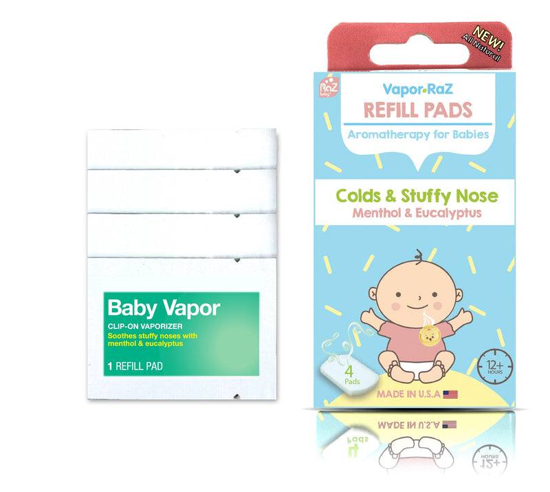 Vapor-RaZ Menthol & Eucalyptus Refill Pads - Cough & Cold Relief