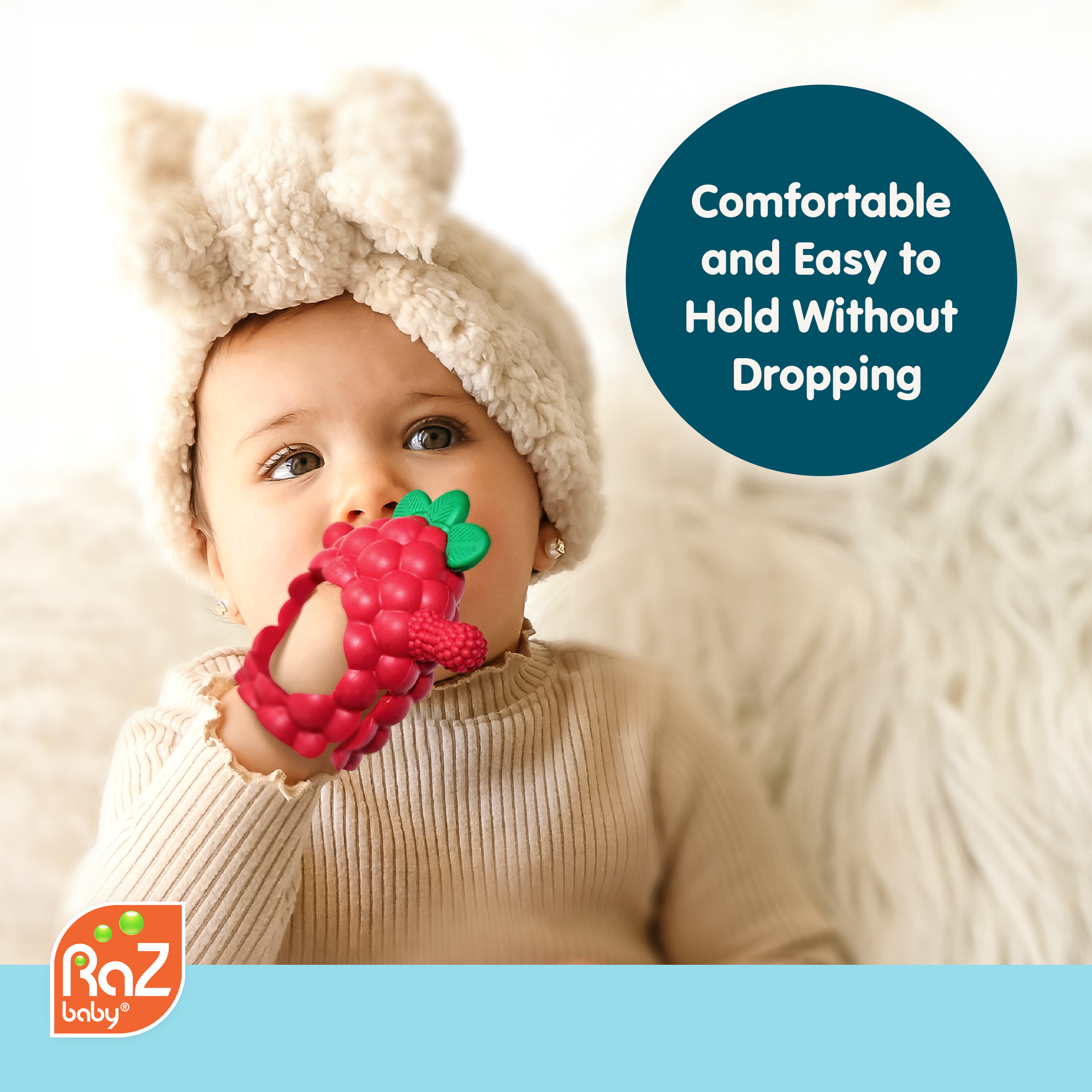 RaZberry Grip Teething Toy - Pink
