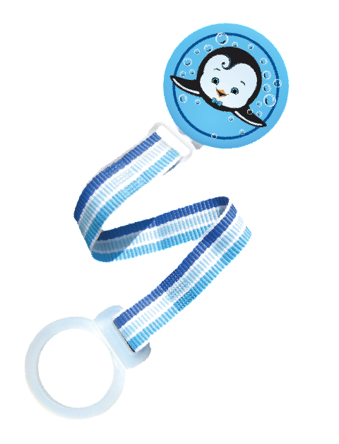 keep-it-kleen Pacifier Holder Ethan Penguin