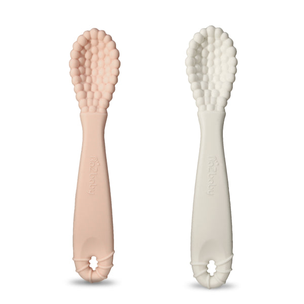 RaZberry Silicone Training Spoon 2PK - Pink/White – RaZbaby