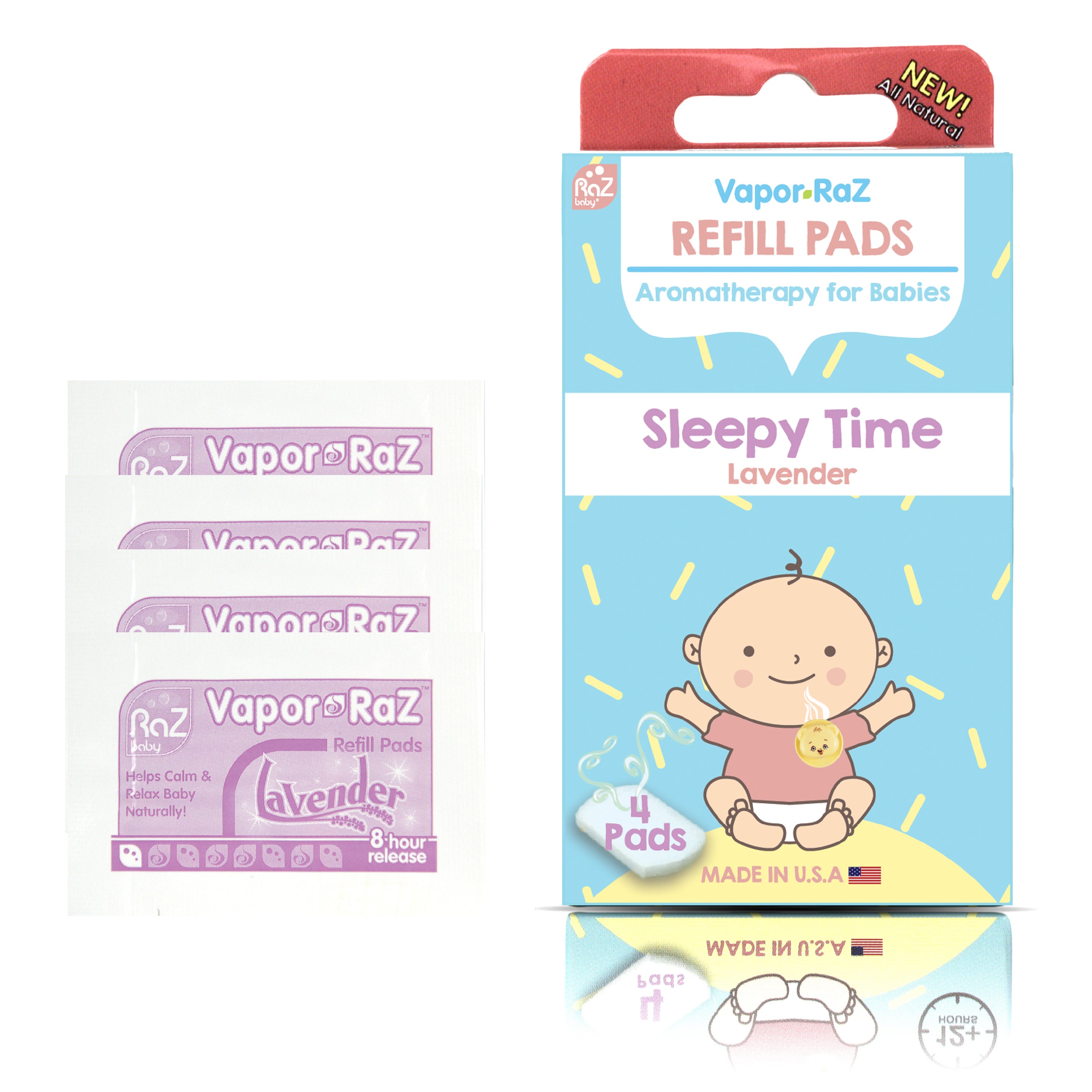 Vapor-RaZ Lavender Refill Pads - Sleepy Time & Relax (4 Pack)