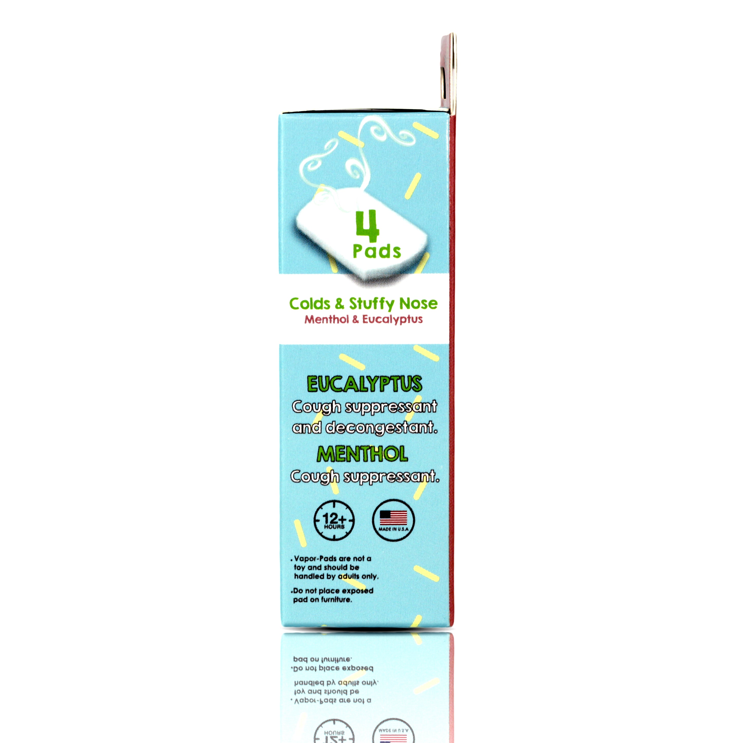Vapor-RaZ Menthol & Eucalyptus Refill Pads - Cough & Cold Relief (4 Pack)