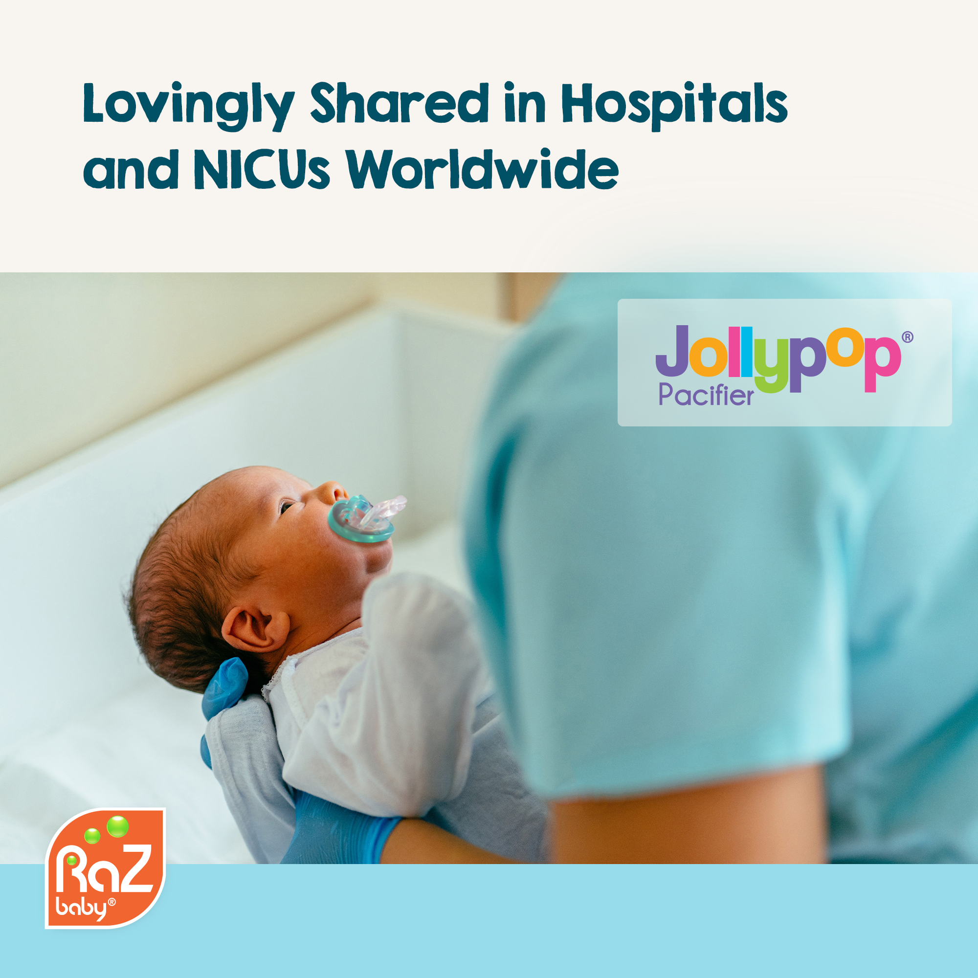 JollyPop Pacifier PLUS | 3m+ | Teal