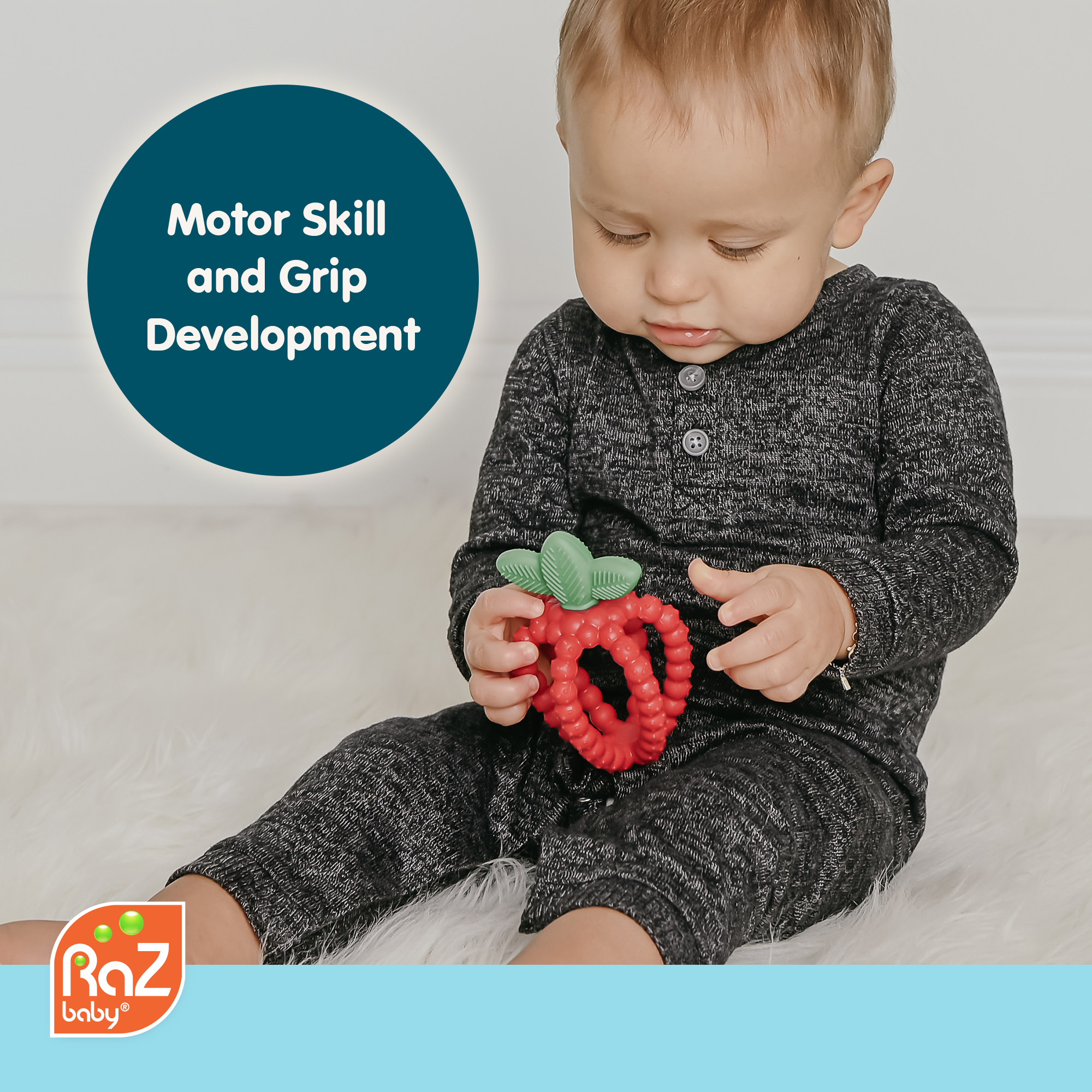 RaZberry Bites Teething Toy - Blue