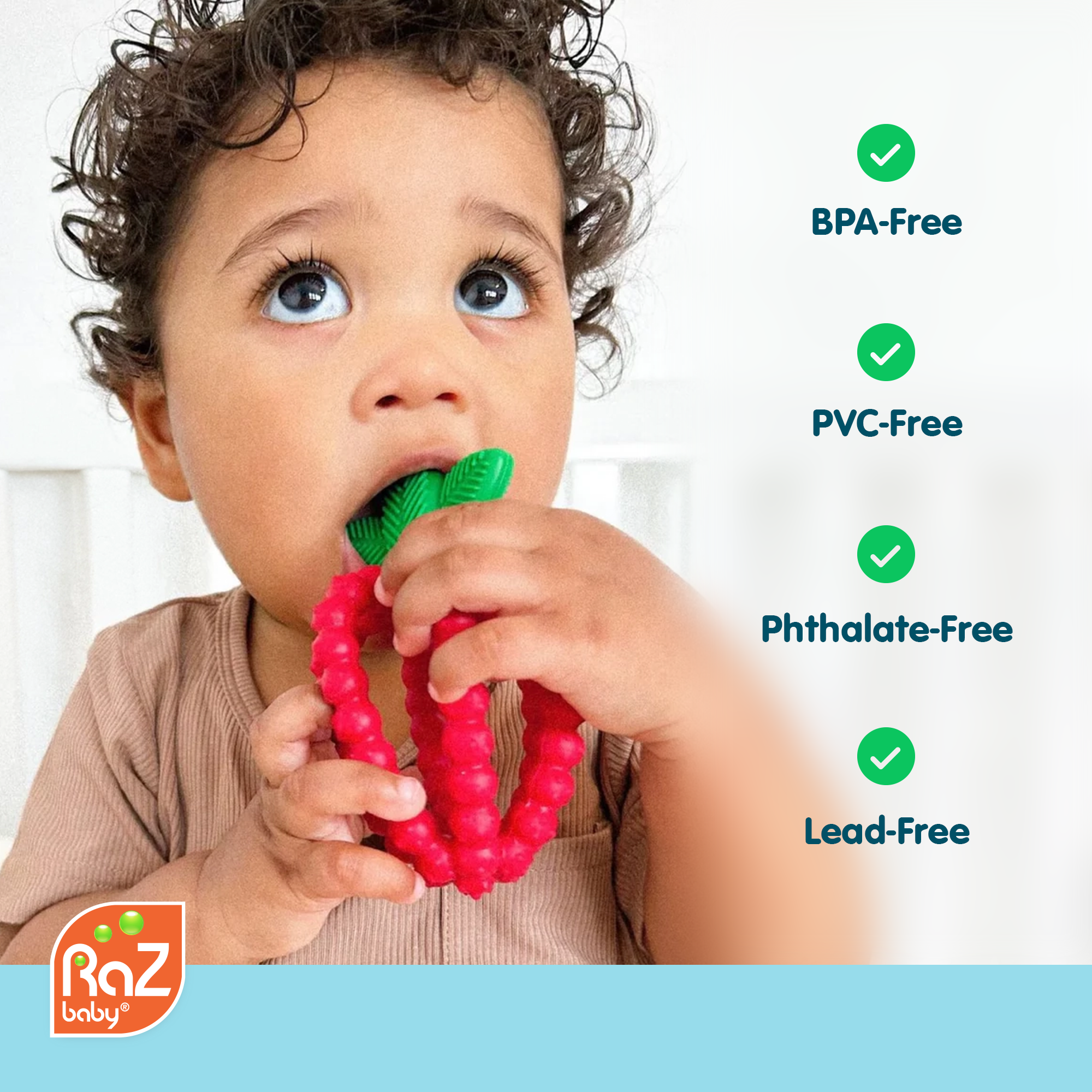 RaZberry Bites Teething Toy - Blue