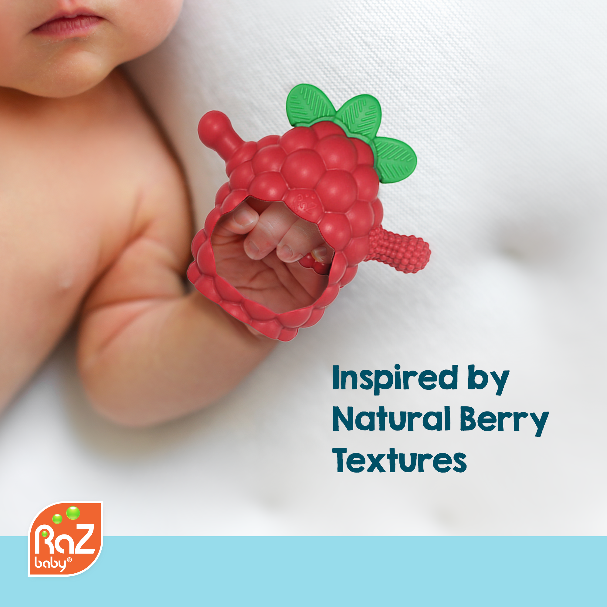 RaZberry Grip Teething Toy - Pink
