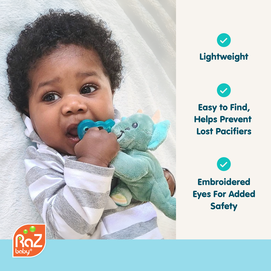 RaZ-Buddy JollyPop Pacifier Holder - Grey Penguin – RaZbaby RaZ-Buddy JollyPop Pacifier Holder - Grey Penguin – RaZbaby