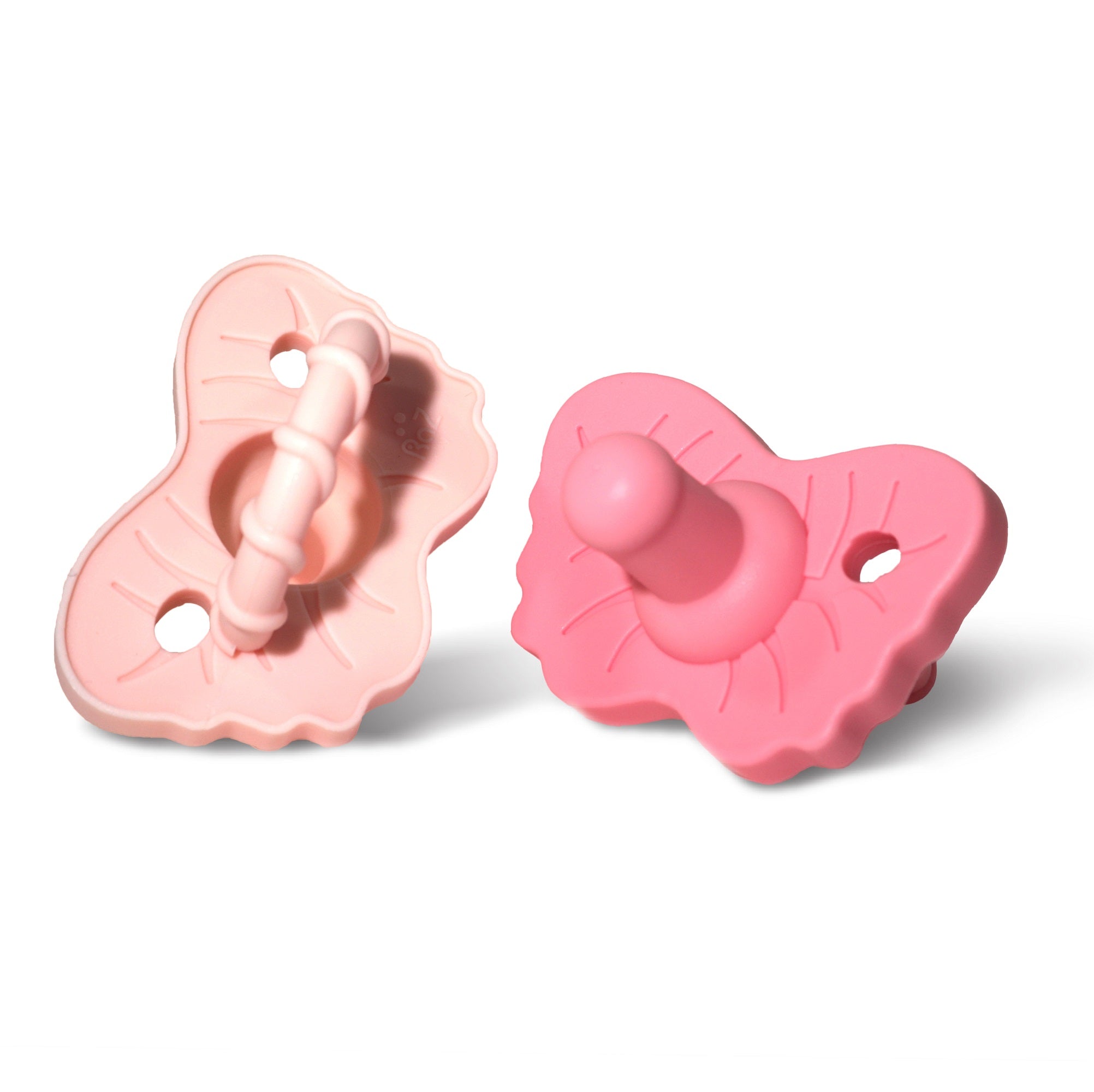 RaZzies Silicone Pacifier - 0m+ - Light Pink & Pink