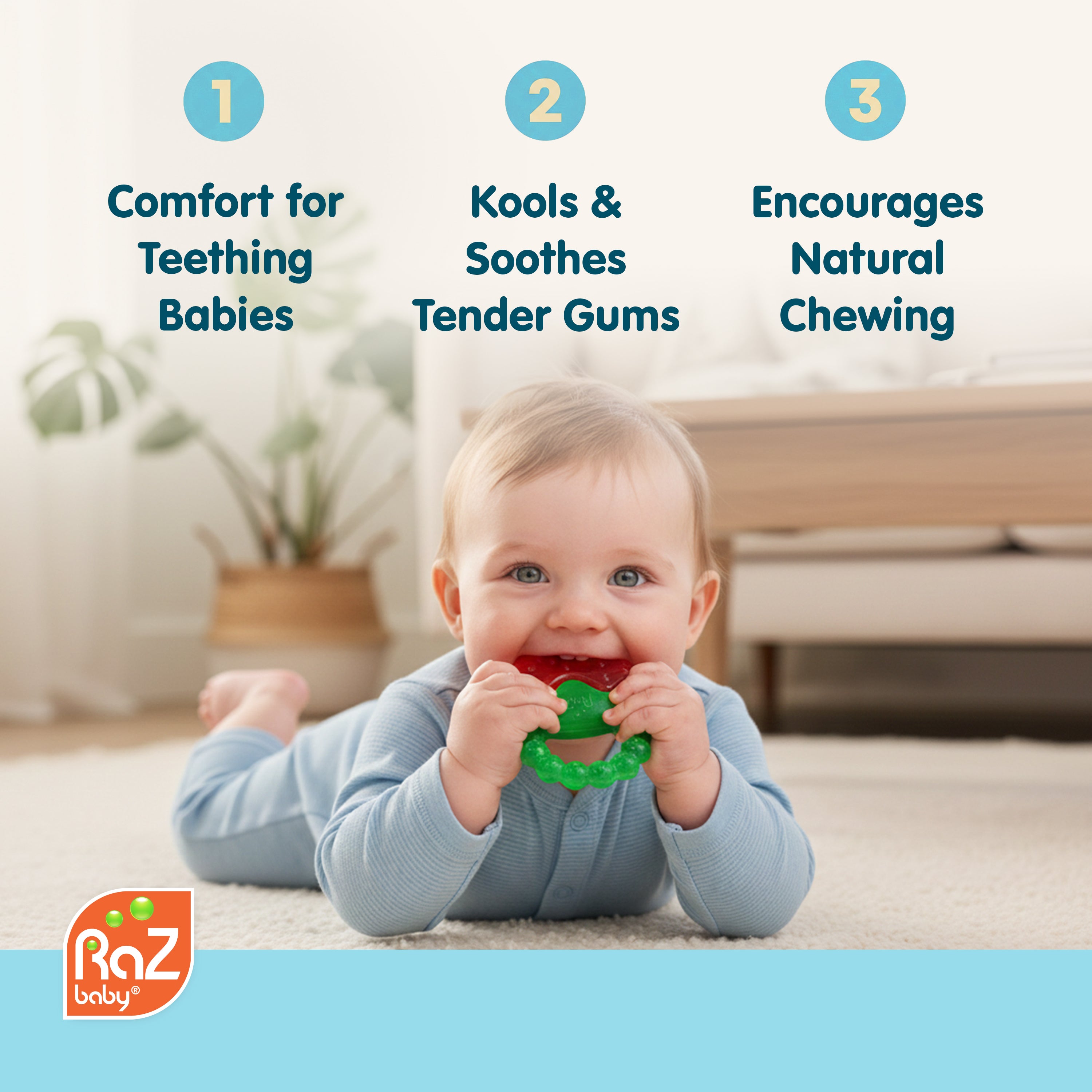 Fruit Koolers Water Filled Teethers 3PK