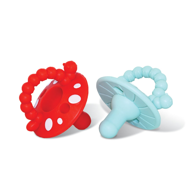 Chompy Mushroom Pacifier 2PK 0m+