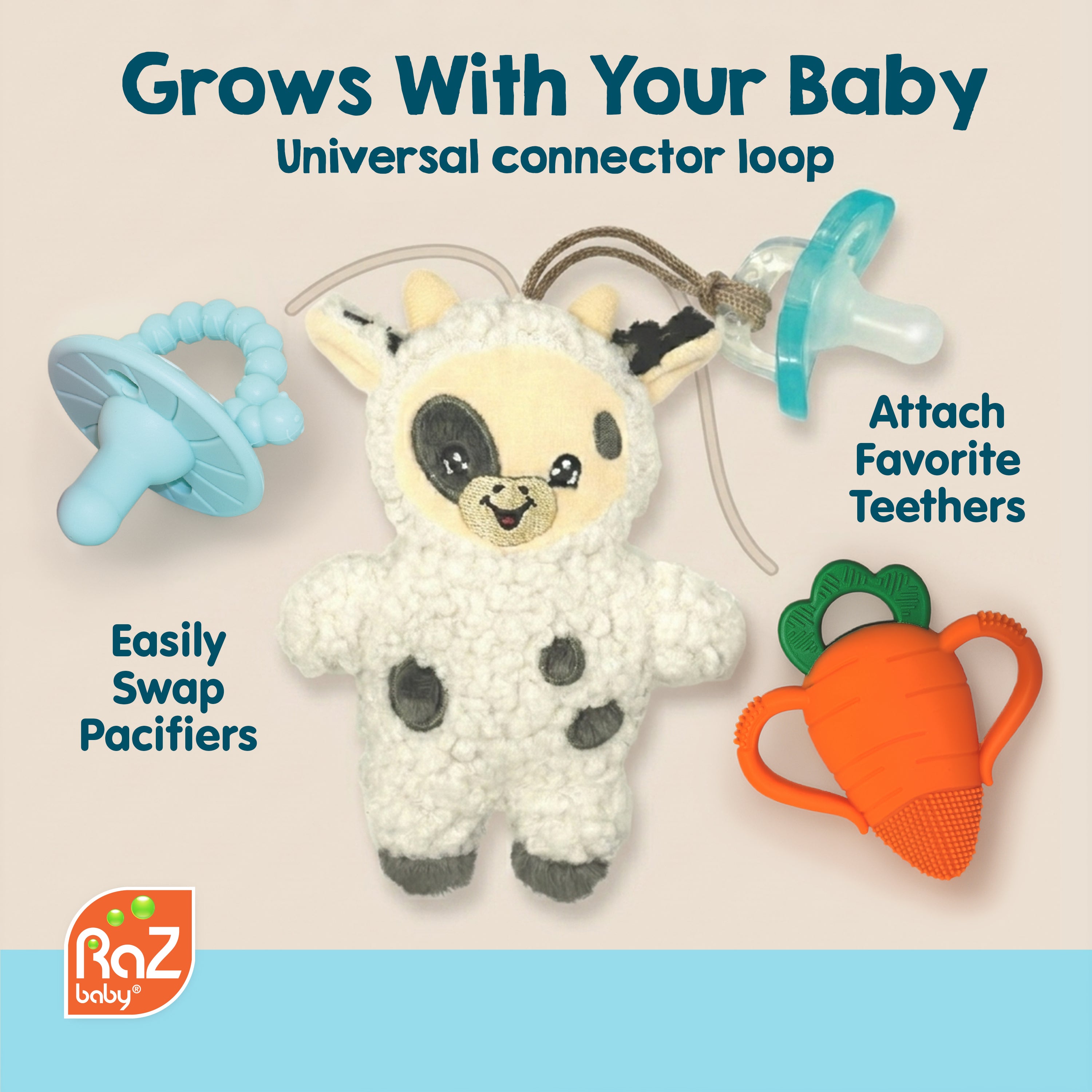 Lulu Paci/Teether Holder w/ JollyPop