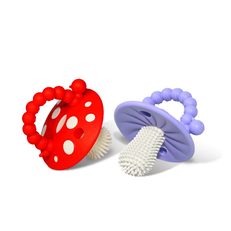 Chompy Mushroom Teether 2PK
