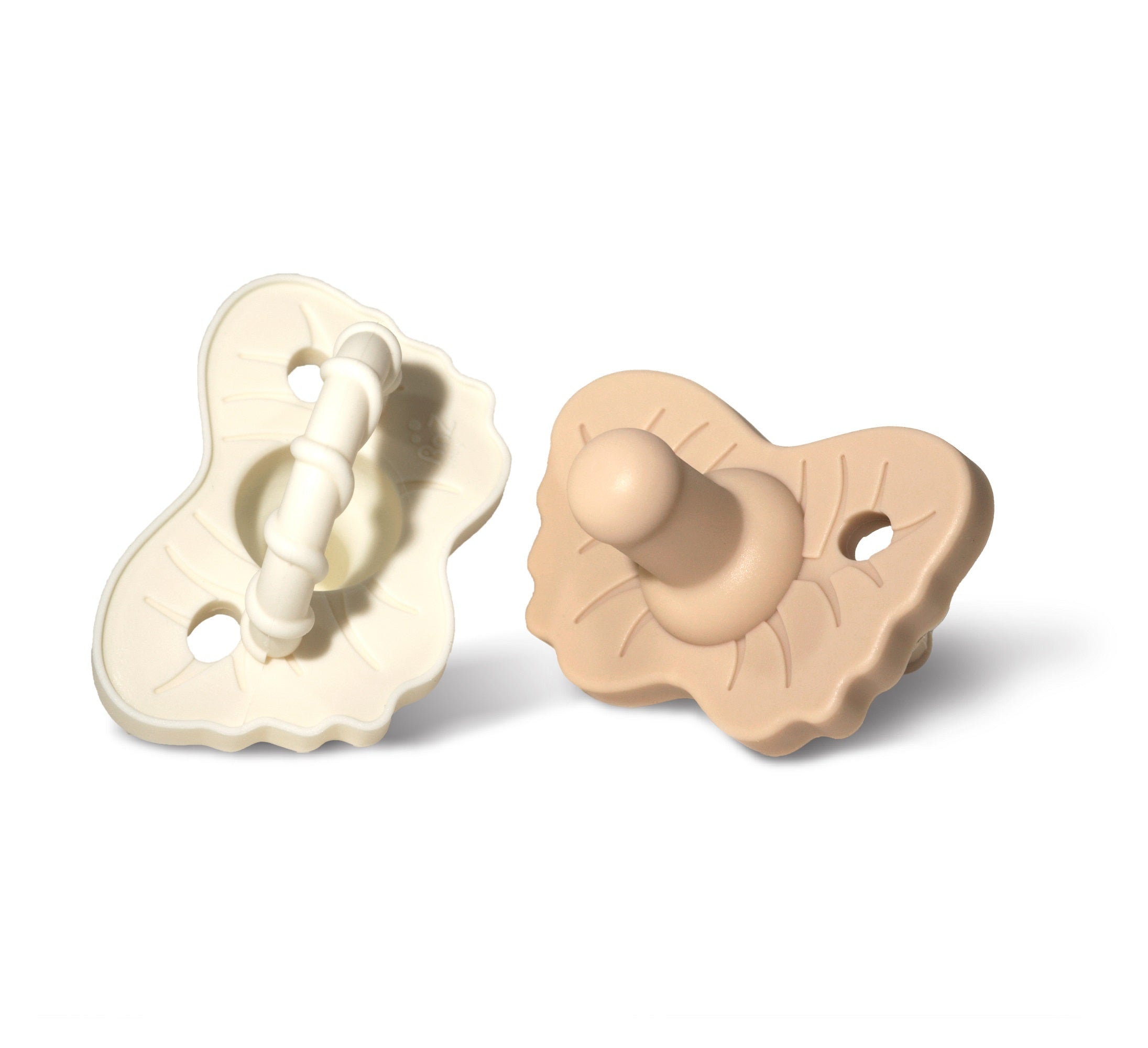 RaZzies Silicone Pacifier - 0m+ - Tan & White