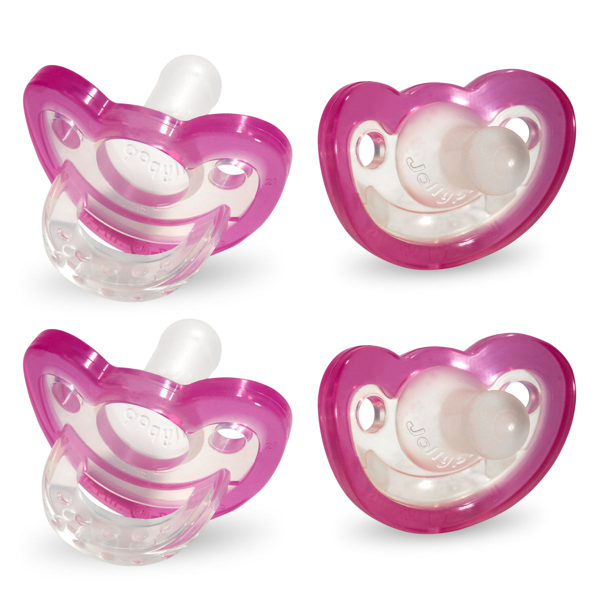 JollyPop Pacifier PLUS | 3m+ | Pink