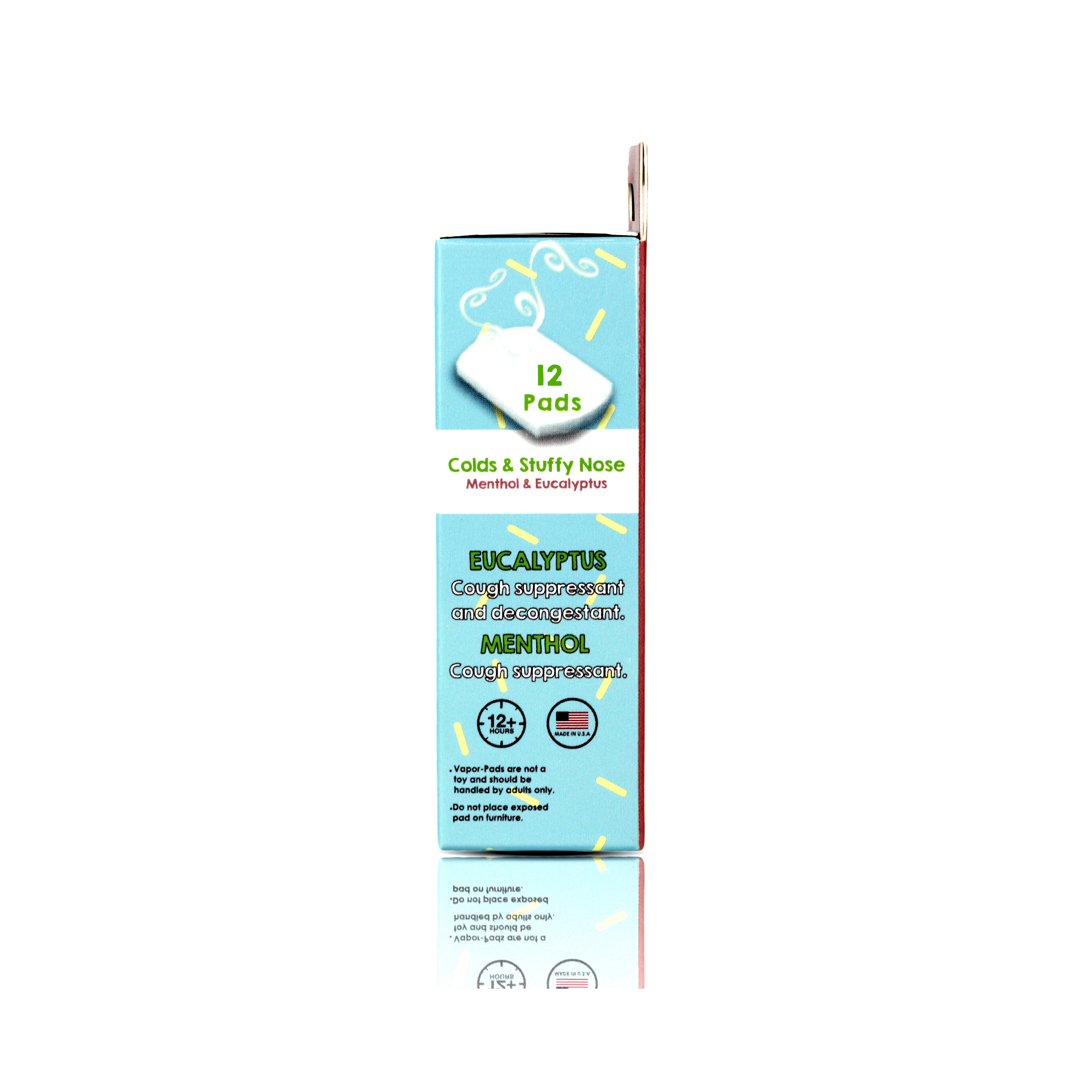 Vapor-RaZ Menthol & Eucalyptus Refill Pads - Cough & Cold Relief (12 Pack)