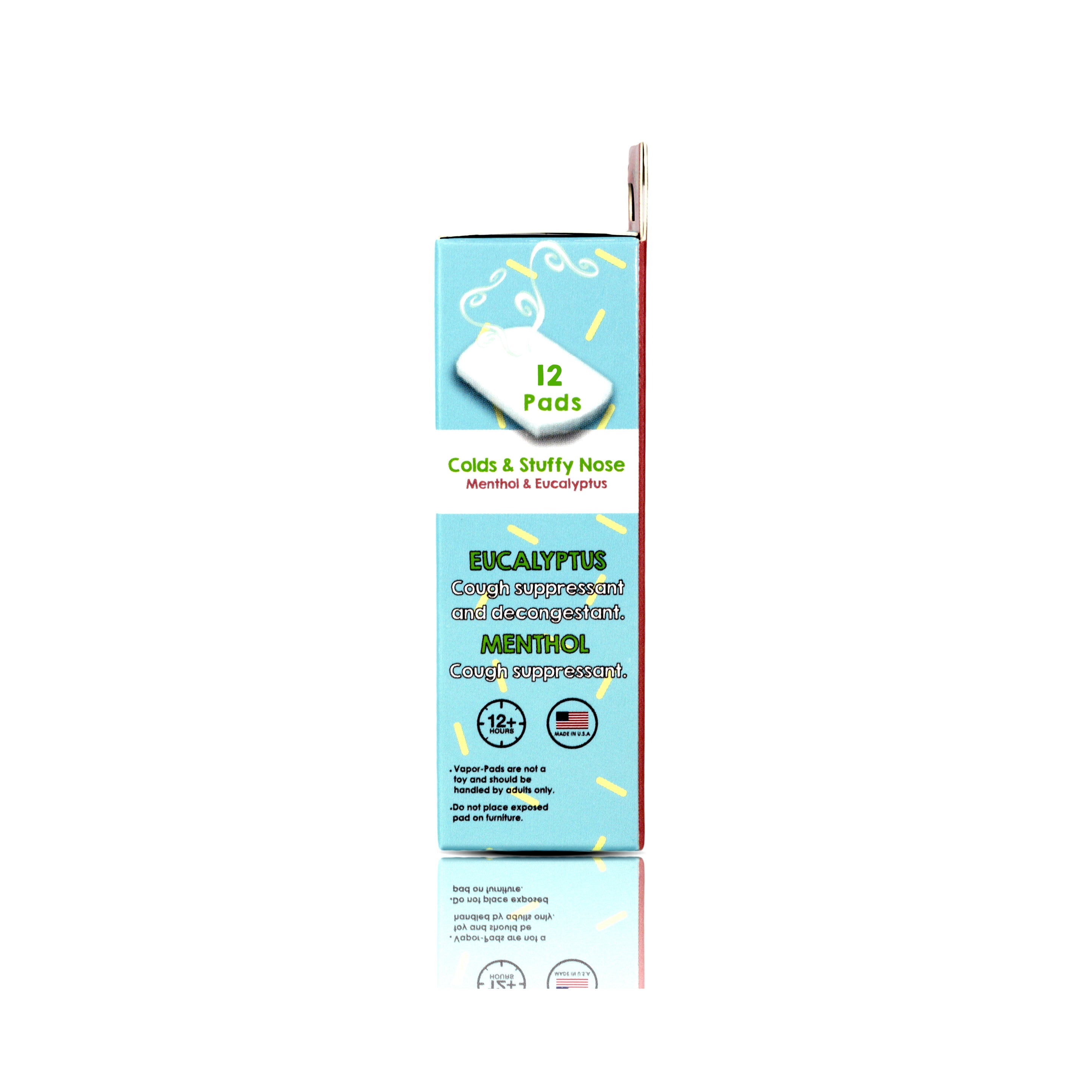 Vapor-RaZ Menthol & Eucalyptus Refill Pads - Cough & Cold Relief (12 Pack)